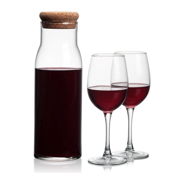 The Aviston 33oz Carafe features a cork lid to serve and... from ASI 84592 St Regis Group