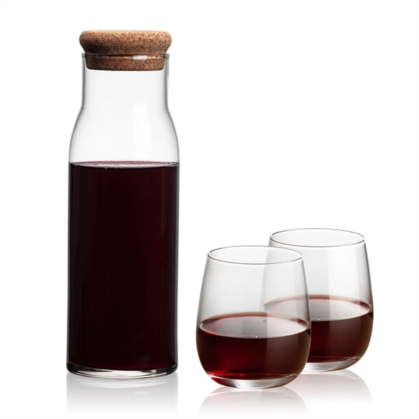 The Aviston 33oz Carafe features a cork lid to serve and... from ASI 84592 St Regis Group
