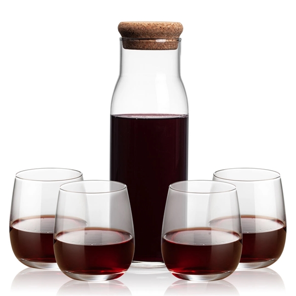 The Aviston 33oz Carafe features a cork lid to serve and... from ASI 84592 St Regis Group