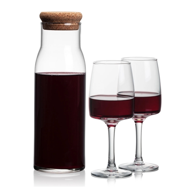 The Aviston 33oz Carafe features a cork lid to serve and... from ASI 84592 St Regis Group
