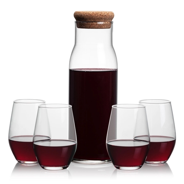 The Aviston 33oz Carafe features a cork lid to serve and... from ASI 84592 St Regis Group