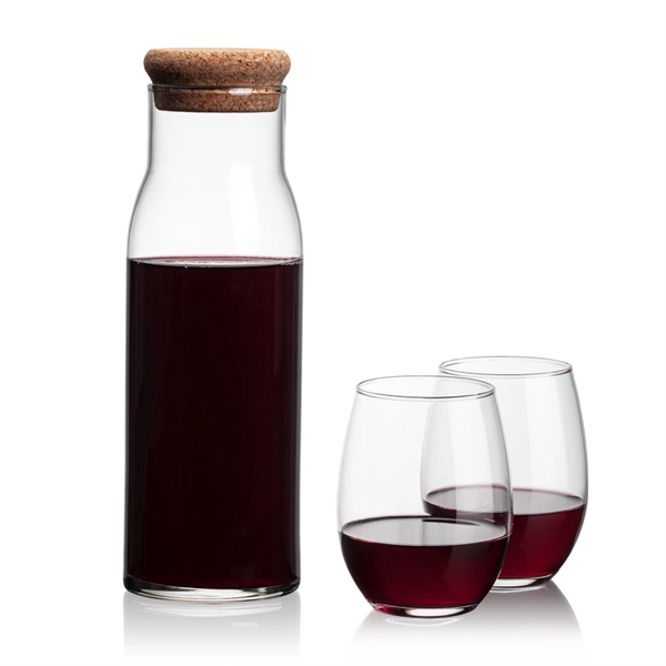 The Aviston 33oz Carafe features a cork lid to serve and... from ASI 84592 St Regis Group