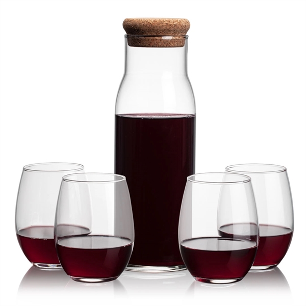 The Aviston 33oz Carafe features a cork lid to serve and... from ASI 84592 St Regis Group