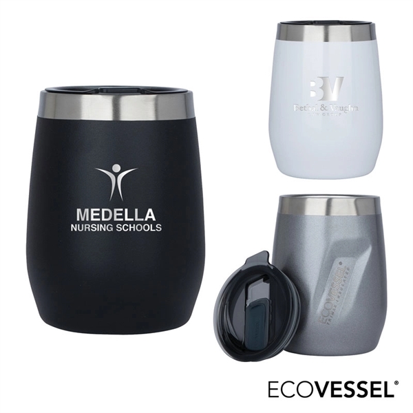 EcoVessel® Port 10 oz. Vacuum Insulated Wine Tumbler... from ASI 67866 Logomark/Valumark