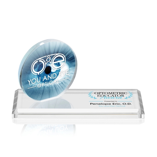 The Northam VividPrint™ Award features a lustrous 3.5” Starfire Crystal circle... from ASI 84592 St Regis Group / St Regis