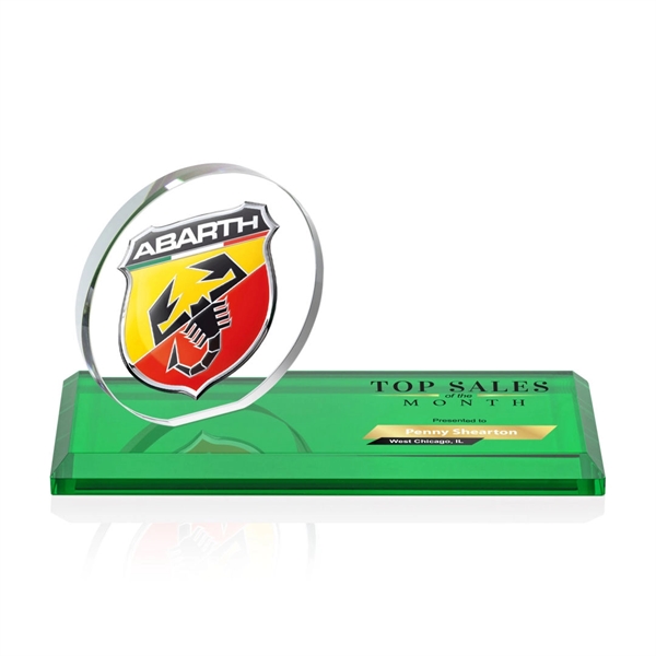 The Northam VividPrint™ Award features a lustrous 3.5” Starfire Crystal circle... from ASI 84592 St Regis Group / St Regis