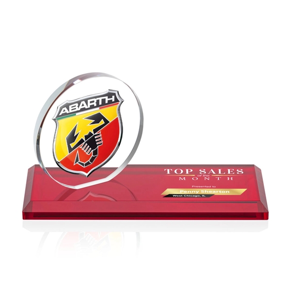 The Northam VividPrint™ Award features a lustrous 3.5” Starfire Crystal circle... from ASI 84592 St Regis Group / St Regis