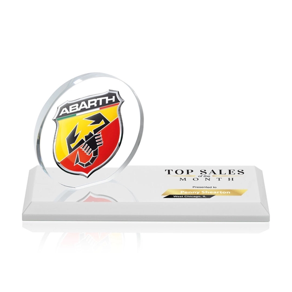 The Northam VividPrint™ Award features a lustrous 3.5” Starfire Crystal circle... from ASI 84592 St Regis Group / St Regis