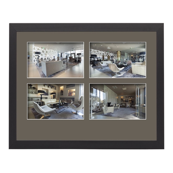 The ebony Dunmore multi-photo frame features four 4"x6" horizontal photos and... from ASI 84592 St Regis Group
