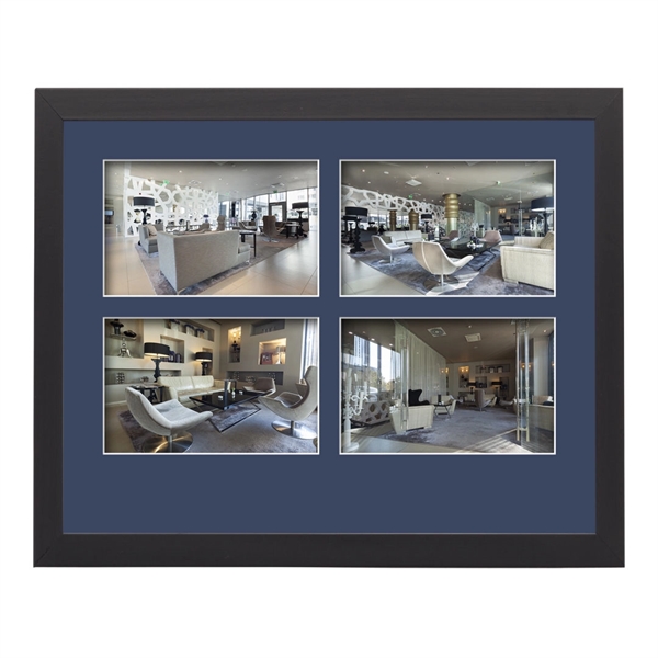 The ebony Dunmore multi-photo frame features four 4"x6" horizontal photos and... from ASI 84592 St Regis Group