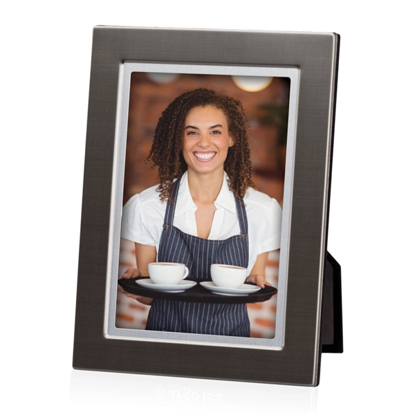 Brushed gun metal finish frame with silver bezel.... from ASI 84592 St Regis Group