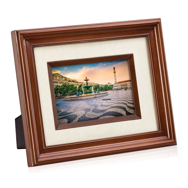 Dark walnut finish with woven silk matte frame.... from ASI 84592 St Regis Group