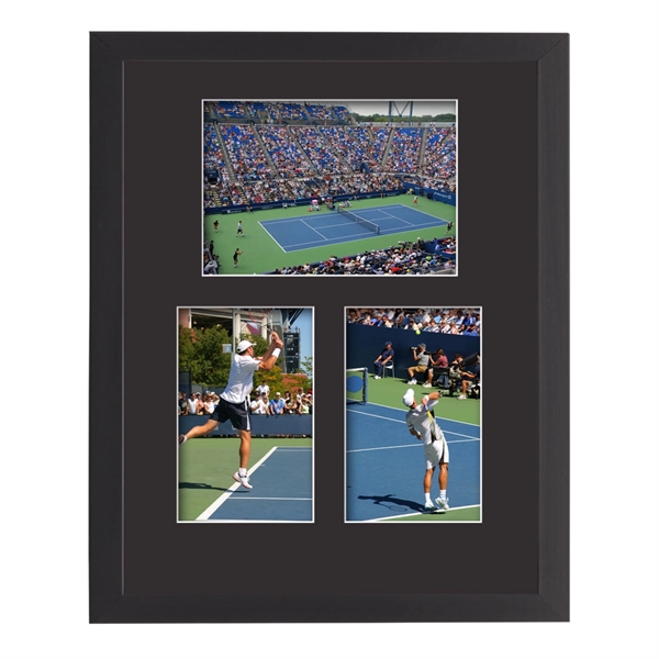 This elegant multi-photo frame is surrounded by rich black engineered wood... from ASI 84592 St Regis Group