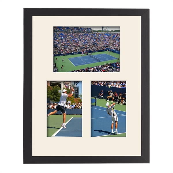 This elegant multi-photo frame is surrounded by rich black engineered wood... from ASI 84592 St Regis Group