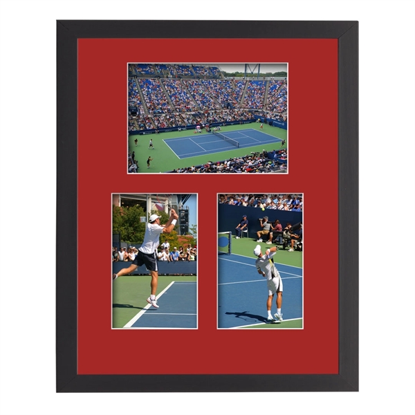 This elegant multi-photo frame is surrounded by rich black engineered wood... from ASI 84592 St Regis Group