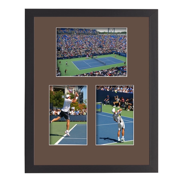 This elegant multi-photo frame is surrounded by rich black engineered wood... from ASI 84592 St Regis Group