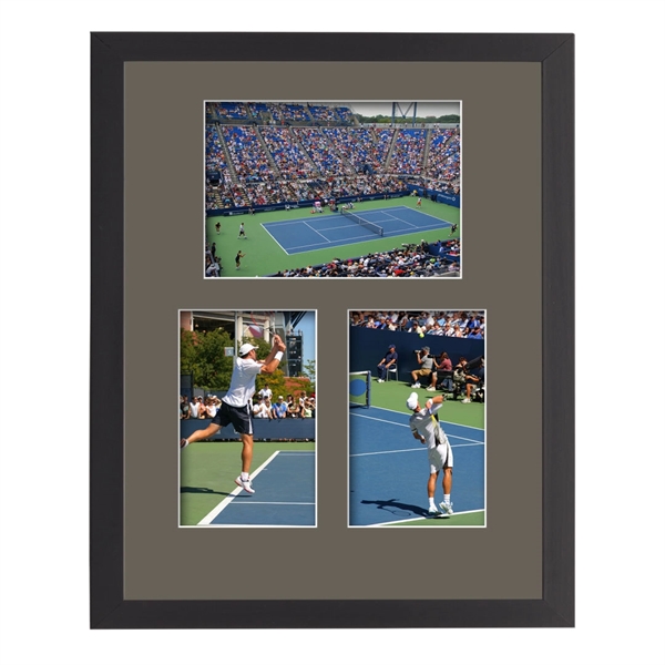 This elegant multi-photo frame is surrounded by rich black engineered wood... from ASI 84592 St Regis Group