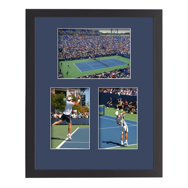 This elegant multi-photo frame is surrounded by rich black engineered wood... from ASI 84592 St Regis Group