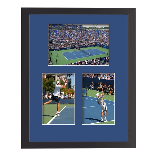 This elegant multi-photo frame is surrounded by rich black engineered wood... from ASI 84592 St Regis Group