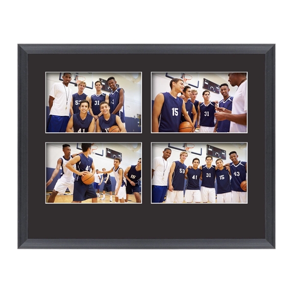 The Beatty photo collage frame featuring a lustrous brushed black finish... from ASI 84592 St Regis Group