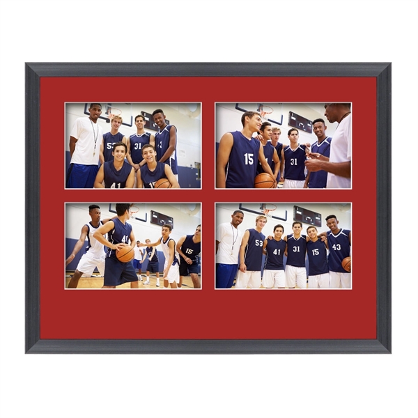 The Beatty photo collage frame featuring a lustrous brushed black finish... from ASI 84592 St Regis Group