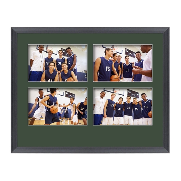 The Beatty photo collage frame featuring a lustrous brushed black finish... from ASI 84592 St Regis Group