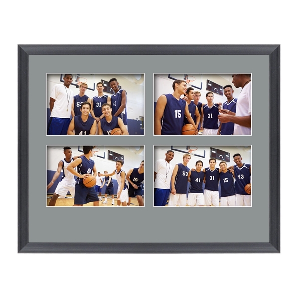 The Beatty photo collage frame featuring a lustrous brushed black finish... from ASI 84592 St Regis Group