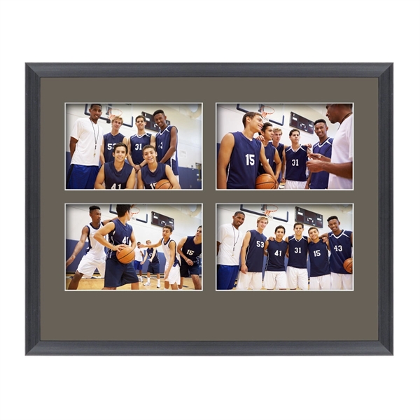 The Beatty photo collage frame featuring a lustrous brushed black finish... from ASI 84592 St Regis Group