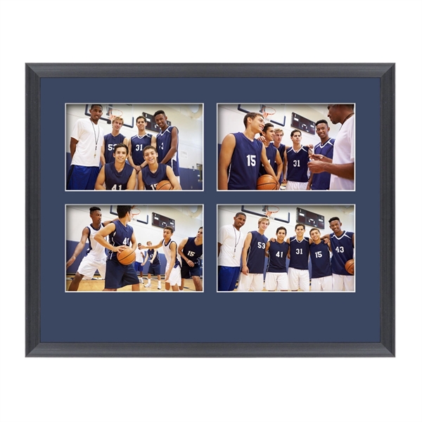 The Beatty photo collage frame featuring a lustrous brushed black finish... from ASI 84592 St Regis Group