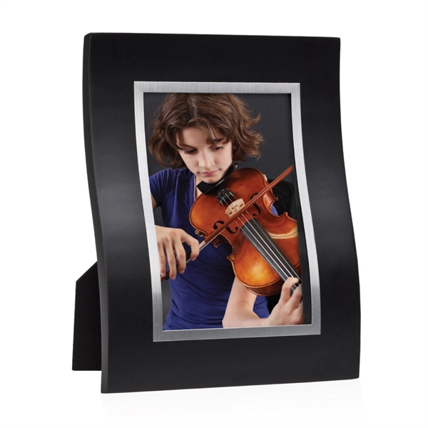 Ebony wood-finish frame with brushed silver bezel.... from ASI 84592 St Regis Group