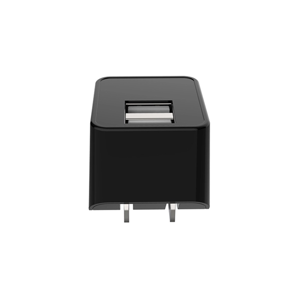 Dual port foldable USB wall plug charger plus 1c imprint plus... from ASI 37218 Athena Promo (tm)
