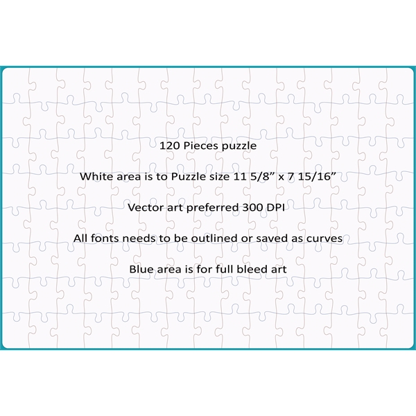 120 Piece Sublimated Full Color Jigsaw Puzzle. Bright and vivid full... from ASI 62635 Inno-Vative Solutions Grp LTD