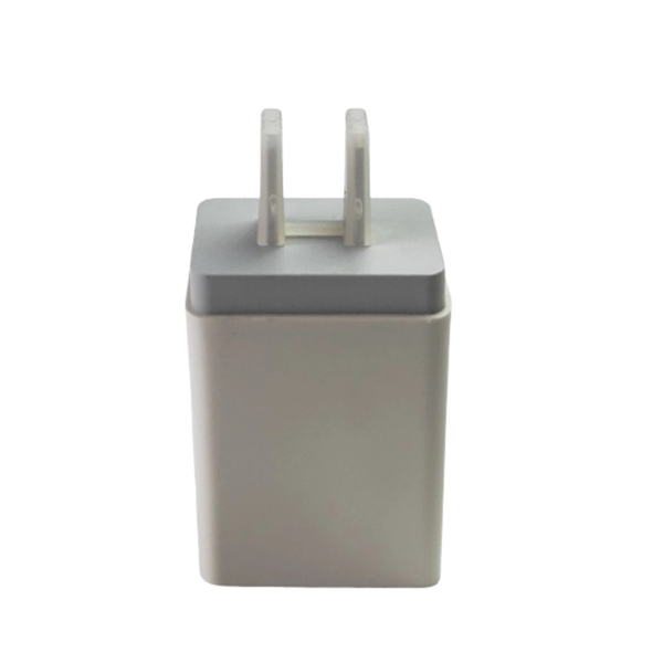 Dual port USB wall plug charger plus free laser engraving on... from ASI 37218 Athena Promo (tm)