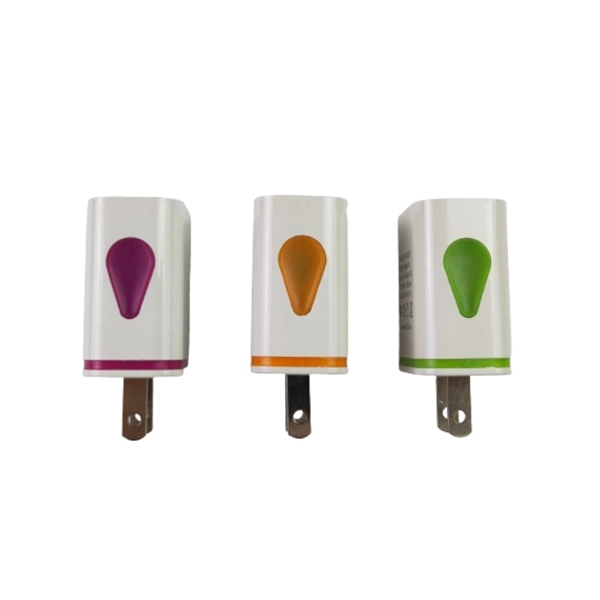 Dual port USB wall plug charger plus free laser engraving on... from ASI 37218 Athena Promo (tm)