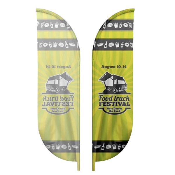 15' blade flag with single-sided graphics and ground spike.... from ASI 88060 Snugz/USA Inc / SnugZ USA®