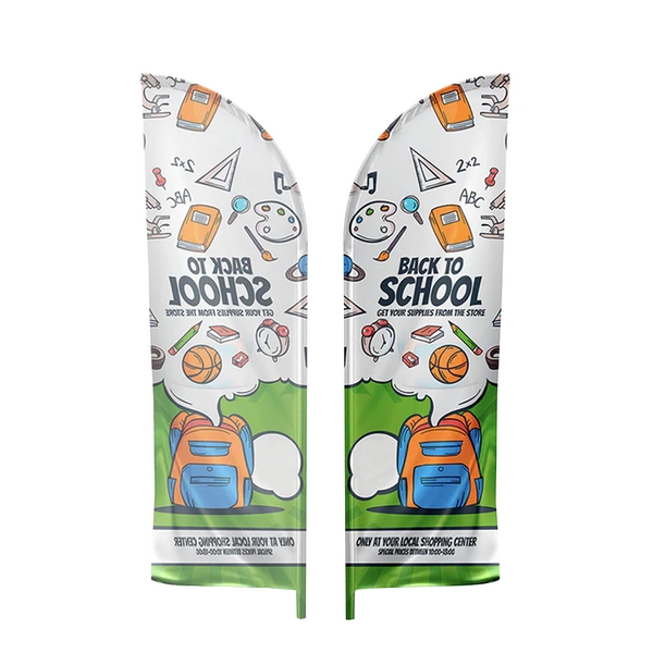 15' feather flag with single-sided graphics, pole hardware, ground stake and... from ASI 88060 Snugz/USA Inc / SnugZ USA®