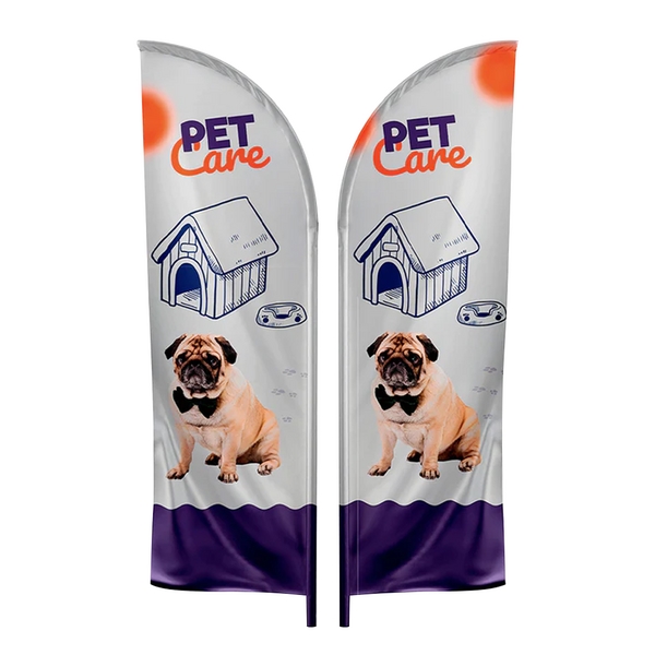 15' feather flag with double-sided graphics, pole hardware, ground stake and... from ASI 88060 Snugz/USA Inc / SnugZ USA®