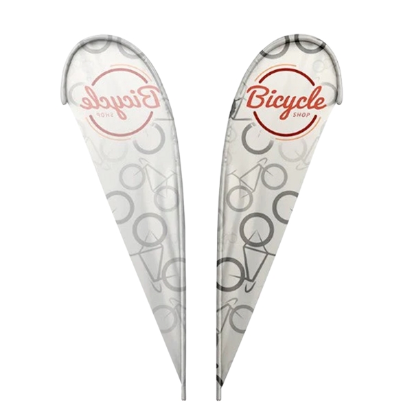 15' teardrop flag with single-sided, full-color dye sublimation printing.... from ASI 88060 Snugz/USA Inc / SnugZ USA®