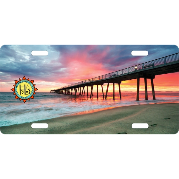 Sublimated Full Color License Plate. Bright and vivid full four color... from ASI 62635 Inno-Vative Solutions Grp LTD