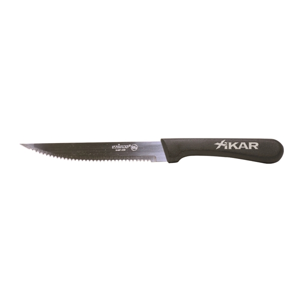 8 1/2" steak knife with a stainless steel blade and black... from ASI 38120 Ball Pro / Diversified Quality Kitchenware