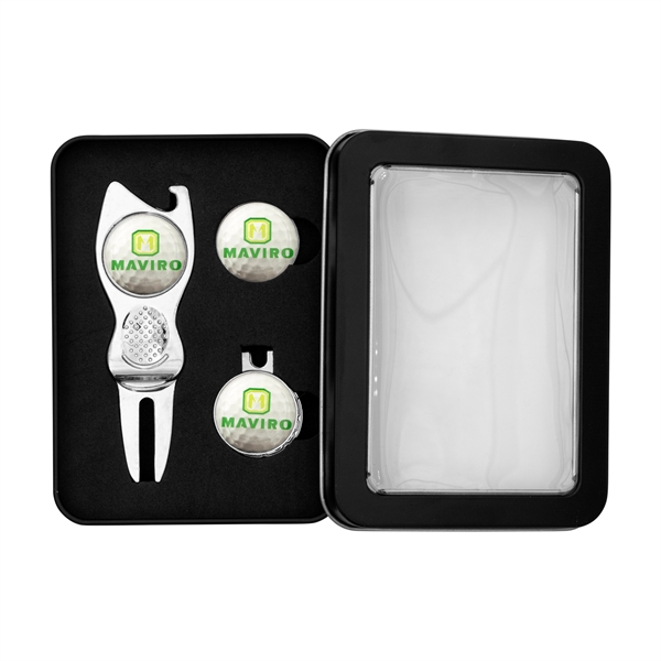Contour gift set with divot tool hat clip and two ball... from ASI 52263 EMT / EMT EASY
