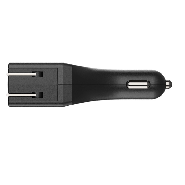 USB Car + wall charger with LED light and foldable wall... from ASI 37218 Athena Promo (tm)