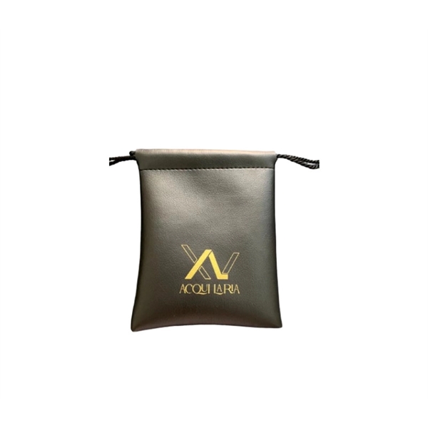 PU Leather drawstring pouch plus free 1 color silkscreen imprint on... from ASI 37218 Athena Promo (tm)