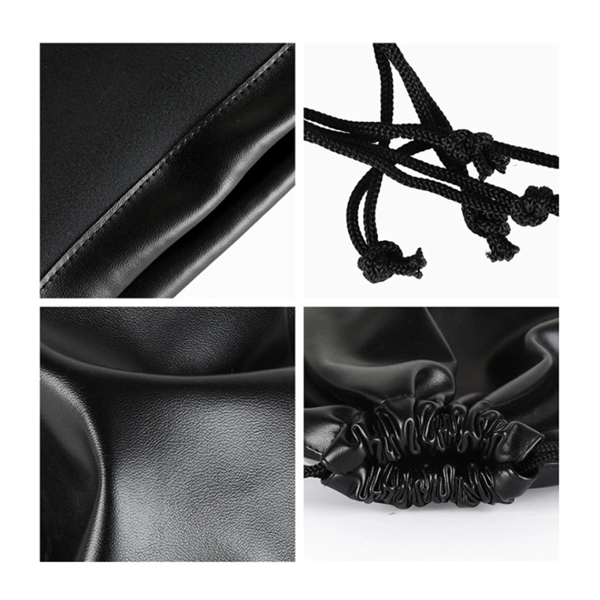 PU Leather drawstring pouch plus free 1 color silkscreen imprint on... from ASI 37218 Athena Promo (tm)