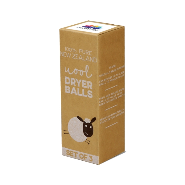 Three pack of New Zealand wool laundry dryer balls. to decrease... from ASI 63549 Jornik Manufacturing Corp