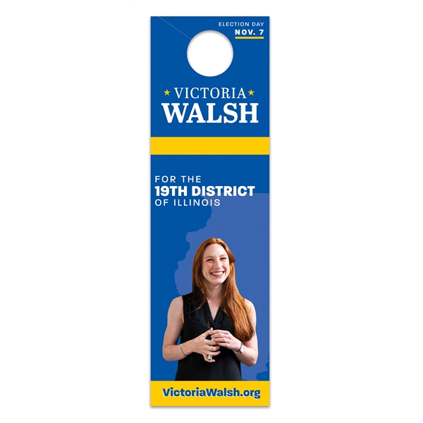 NEW 4" x 13" X-tra Large Door Hanger made in USA... from ASI 95280 Warwick Publishing Co / Warwick