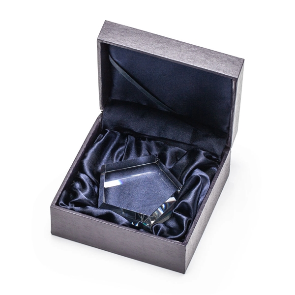 The Genosee VividPrint™ Paperweight is a thick and hefty Optical Crystal... from ASI 84592 St Regis Group / St Regis