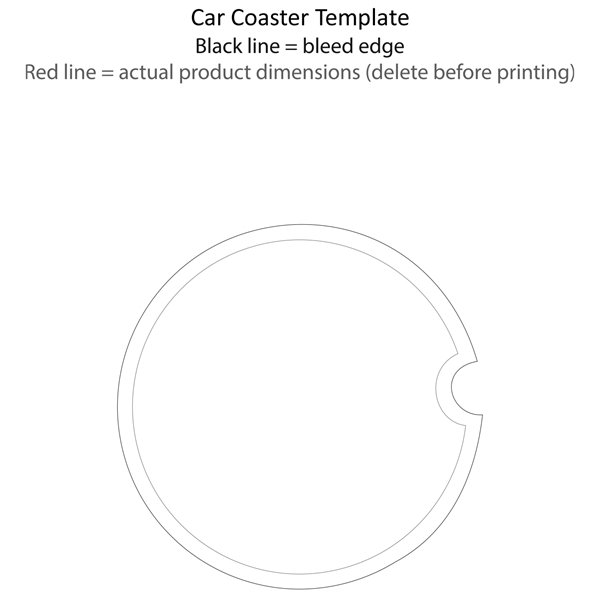 Sublimated Full Color Wood Car Coaster. Bright and vivid full four... from ASI 62635 Inno-Vative Solutions Grp LTD