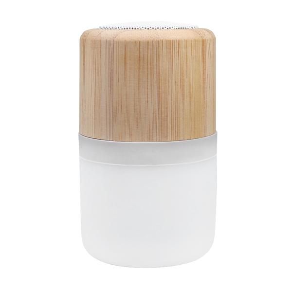 ECO Friendly Bamboo nightlight Bluetooth speaker 4 light modes: Red color,... from ASI 90154 Sunjoy Group Inc