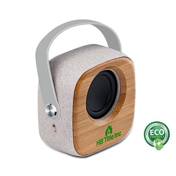 Eco-Friendly Wheat Straw + Bamboo Bluetooth Speaker with Carry handle... from ASI 90154 Sunjoy Group Inc
